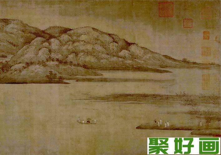 董源《潇湘图》传世山水画