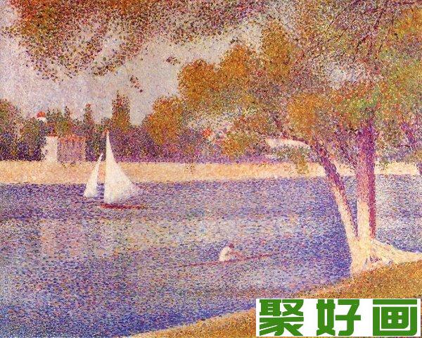 《大碗岛的塞纳河景色》作品