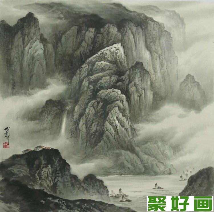 吴成建国画之山水画