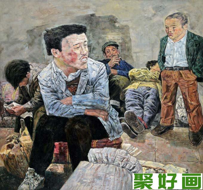 忻东旺油画作品：明天多云转晴