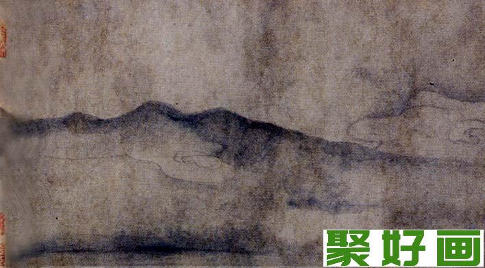 宋代米友仁水墨山水画《潇湘奇观图》