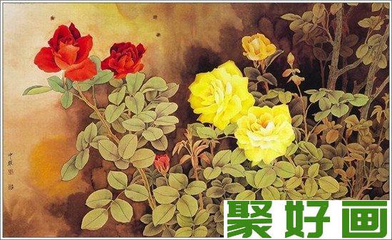 周中耀工笔花鸟画欣赏06