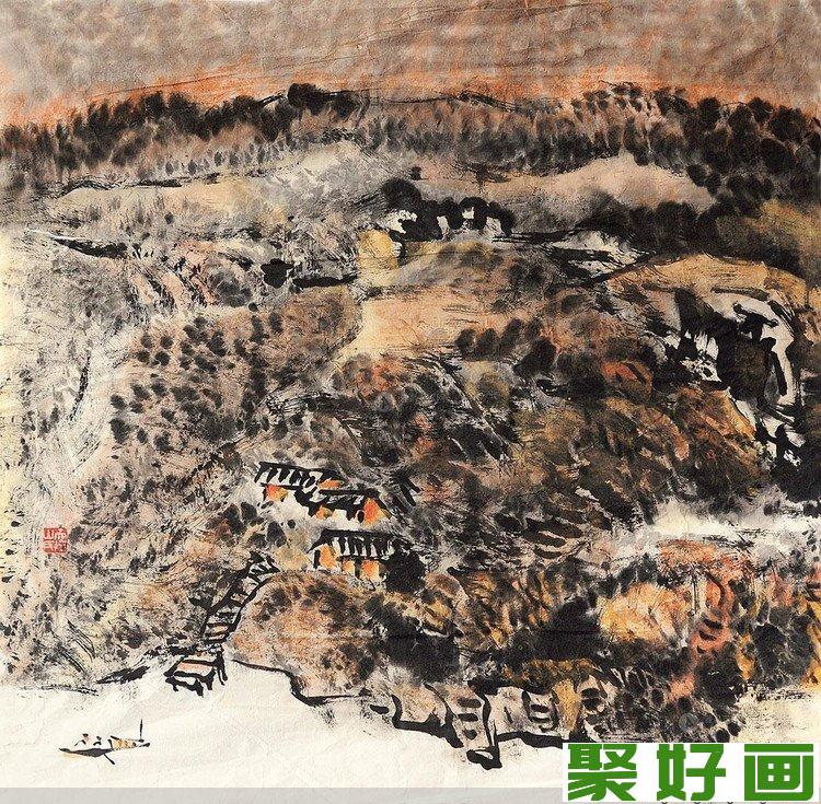 梁天柱作品之山水画