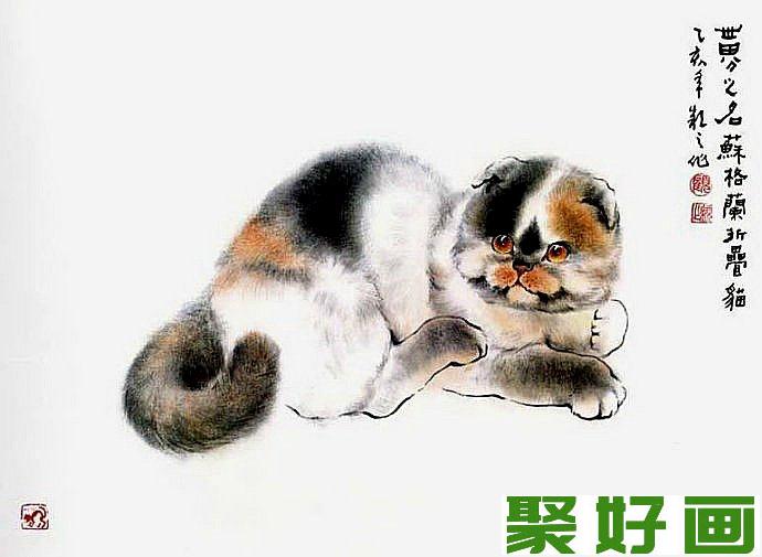 国画写意猫