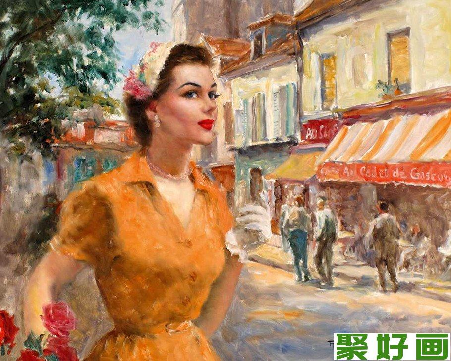 印象派画家人物画