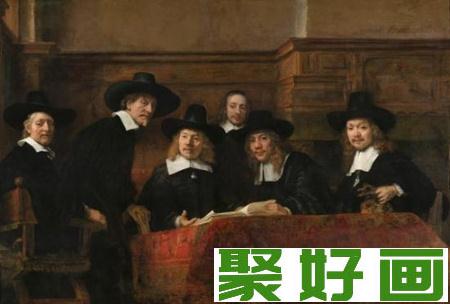 伦勃朗油画《阿姆斯特丹布商行会的理事们》1662