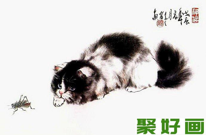 国画写意猫赏析