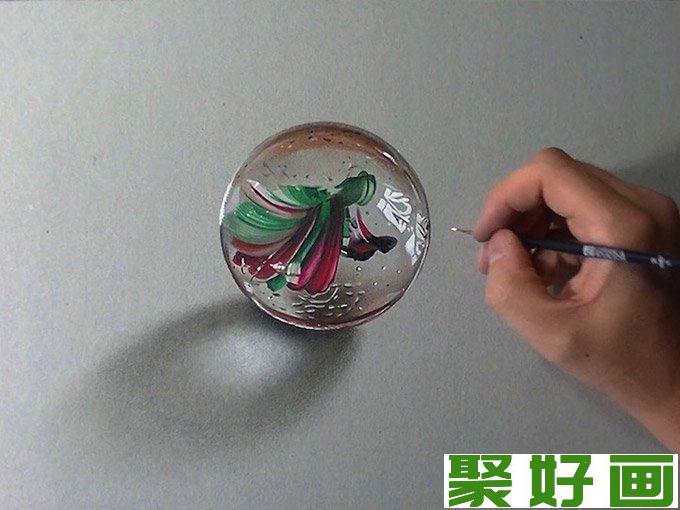 马塞罗巴伦吉逼真彩色铅笔手绘作品