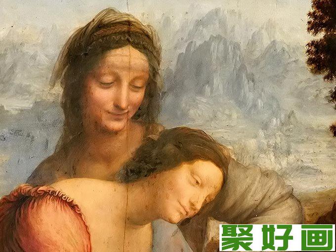 达芬奇《圣母子与圣安娜》