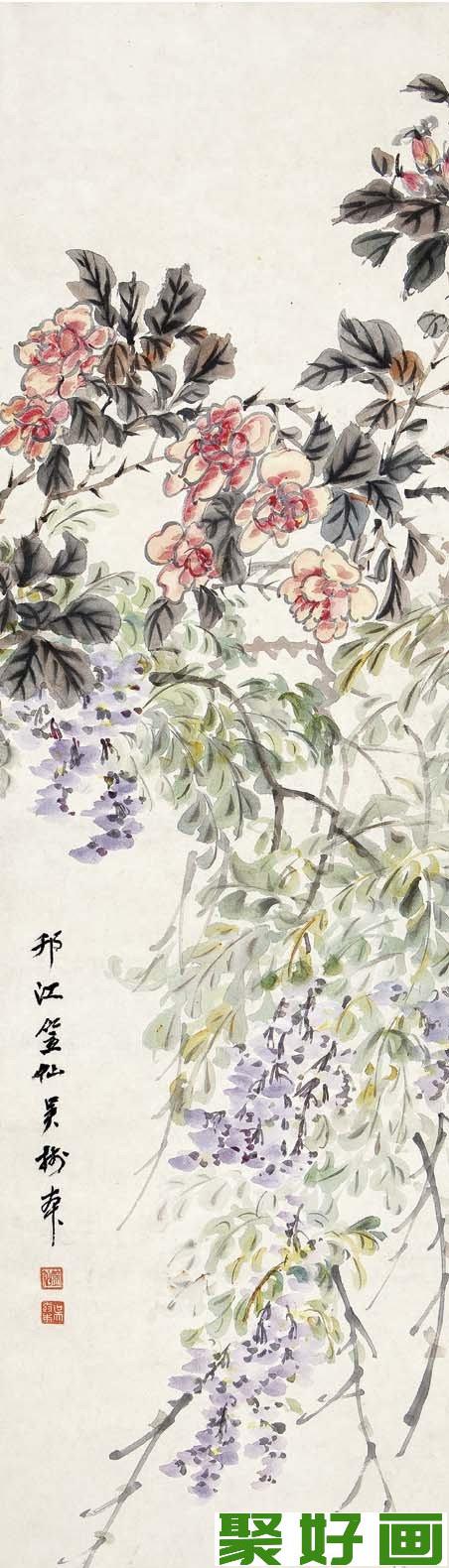 吴笠仙花鸟画