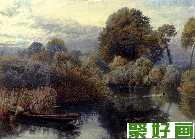 <a href=../zhonglei/shuicaihua/ target=_blank class=infotextkey><a href=../zhonglei/shuicaihua/ target=_blank class=infotextkey>水彩画</a></a>名作欣赏：芦苇塘中的渔夫-伐斯特