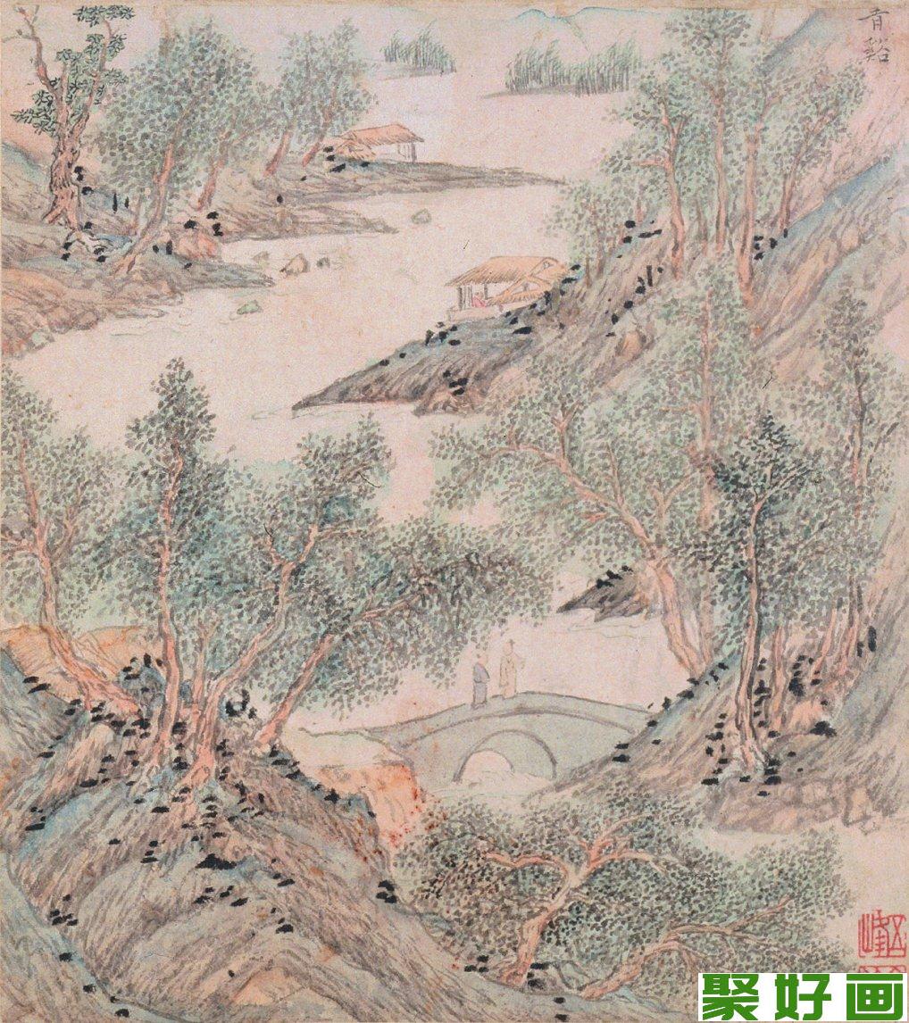 文伯仁山水画：青溪