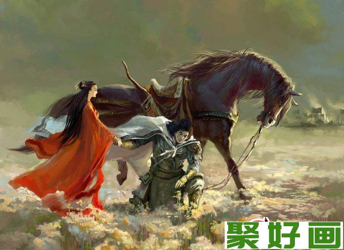 中国古代战争人物油画图片（四）