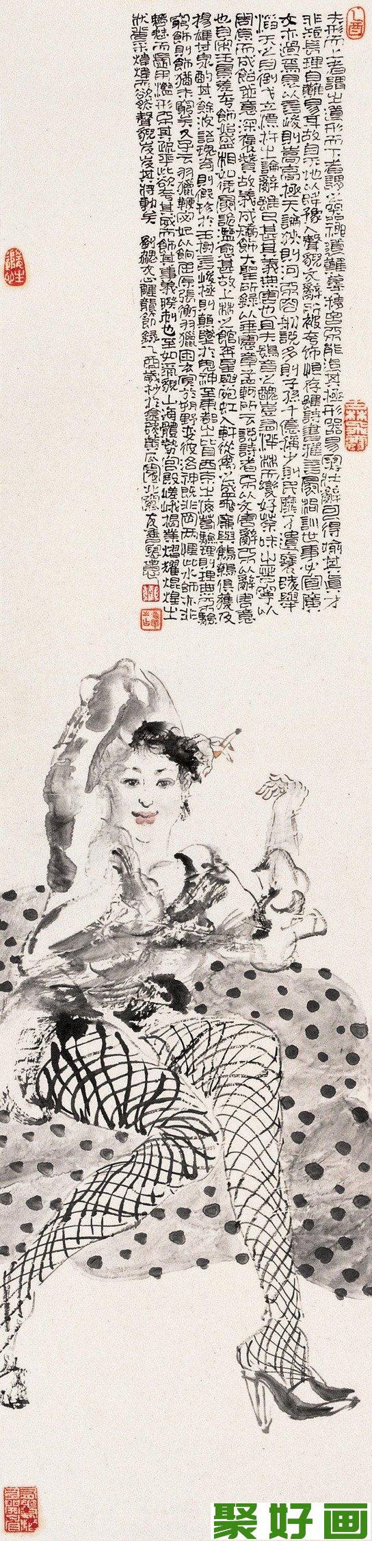 于友善人物画作品大图欣赏