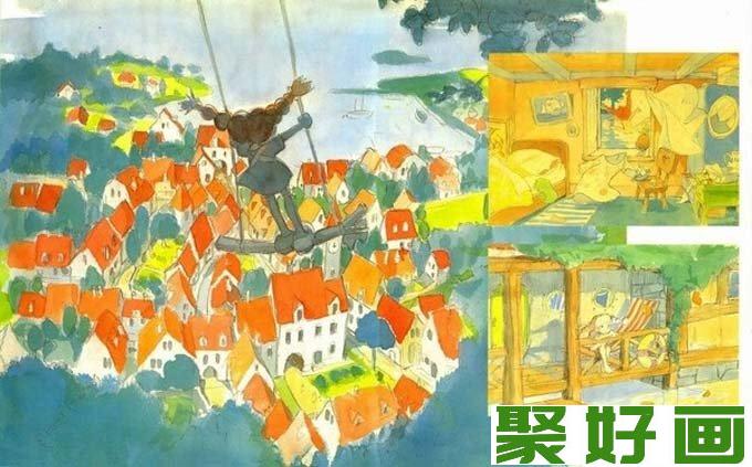 宫崎骏作品：宫崎骏动漫绘画手绘稿作品