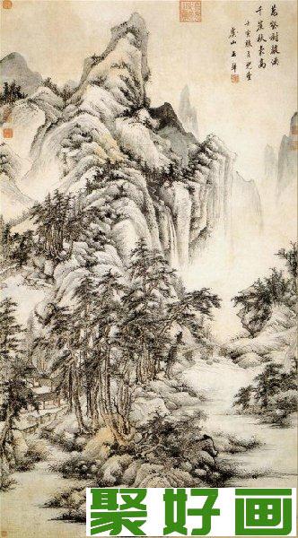 王翚山水画《万壑千岩图》