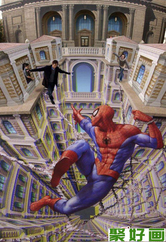 街头艺术家Kurt Wenner 3D绘画涂鸦作品（2）