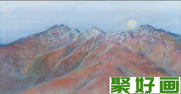 胡悌麟油画《逝去的火山》