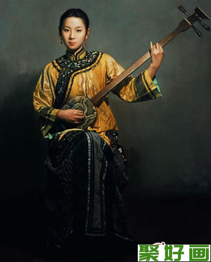 中国近代江南女性油画人物作品欣赏12