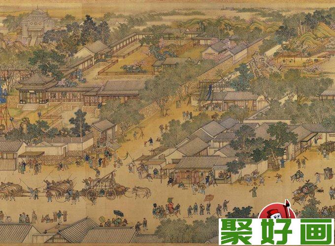 清院本《清明上河图》清代作品高清全图赏析