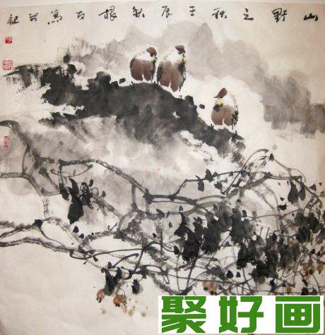 李根友花鸟画赏析图