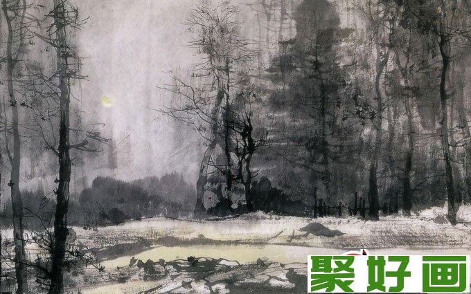 风景水墨画壁纸,水墨风景画电脑壁纸高清图片（6）