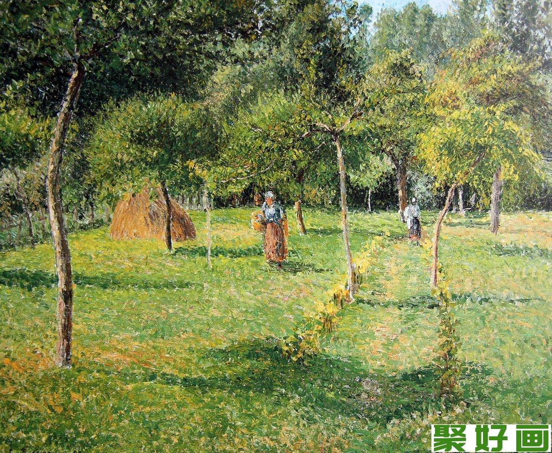  毕沙罗风景<a href=../zhonglei/youhua/ target=_blank class=infotextkey><a href=../zhonglei/youhua/ target=_blank class=infotextkey>油画</a></a>：果园