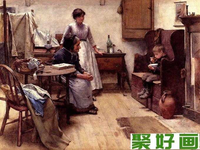 《温馨》著名英国画家朗雷<a href=../zhonglei/shuicaihua/ target=_blank class=infotextkey><a href=../zhonglei/shuicaihua/ target=_blank class=infotextkey>水彩画</a></a>作品欣赏