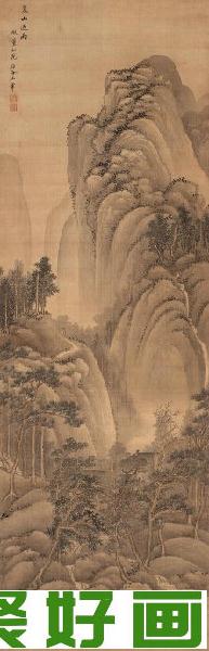 王翚山水画《仿北苑夏山过雨》