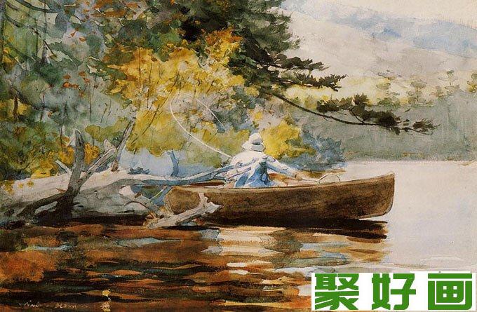 温斯洛·厚莫风景<a href=../zhonglei/shuicaihua/ target=_blank class=infotextkey><a href=../zhonglei/shuicaihua/ target=_blank class=infotextkey>水彩画</a></a>作品高清图片(三)