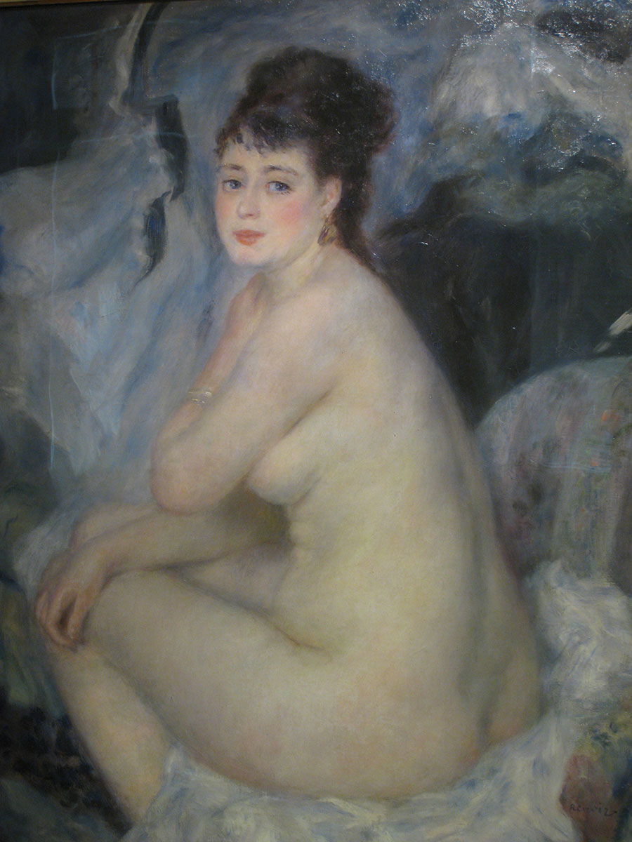 雷诺阿高清油画: 裸体女人 Nude Women