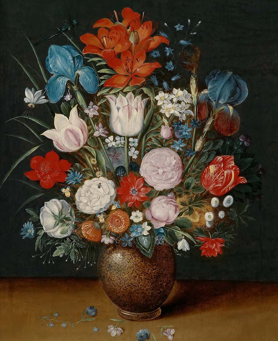 小勃鲁盖尔作品: 花瓶里的花束