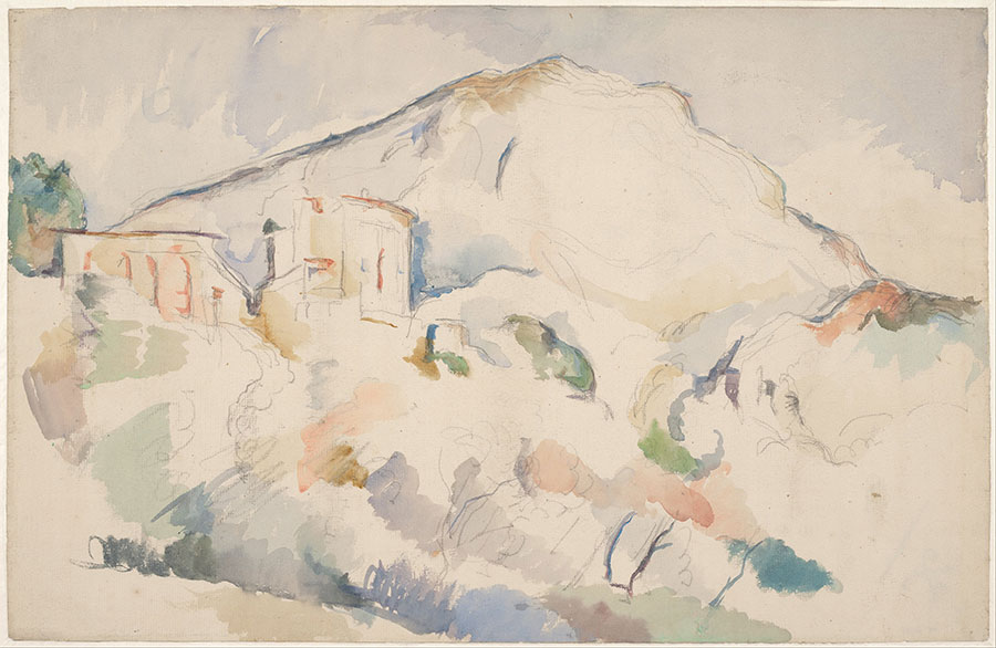 Paul Cézanne 保罗·塞尚作品(1839–1906)-Château Noir and Mont Sainte-Victoire,
