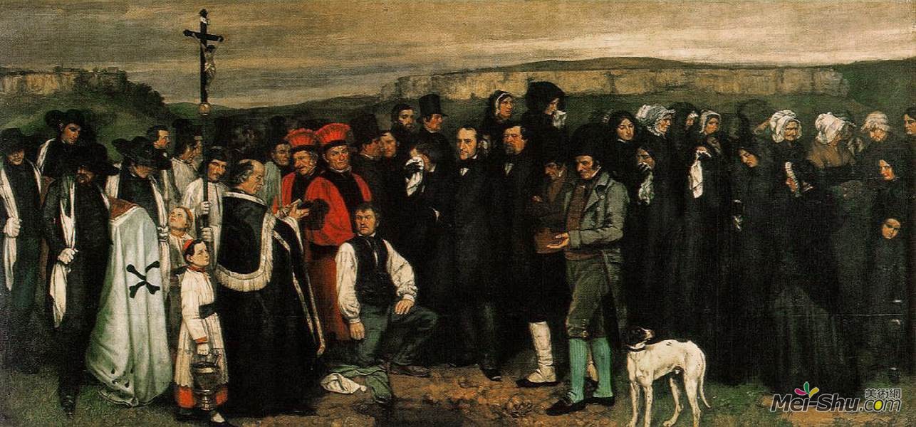 居斯塔夫·库尔贝Gustave Courbet作品 奥尔南的葬礼﹝A Burial at Ornans﹞