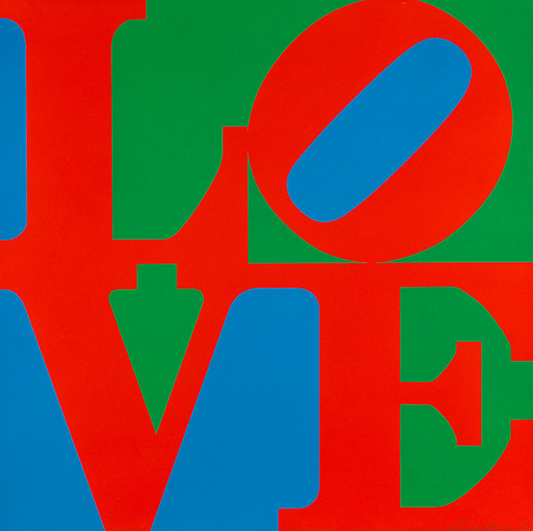 LOVE字母画: ROBERT INDIANA-Love 1967