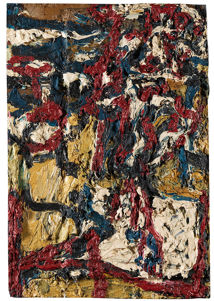 欧美抽象油画: FRANK AUERBACH-J.Y.M. in the Studio II 1963-64