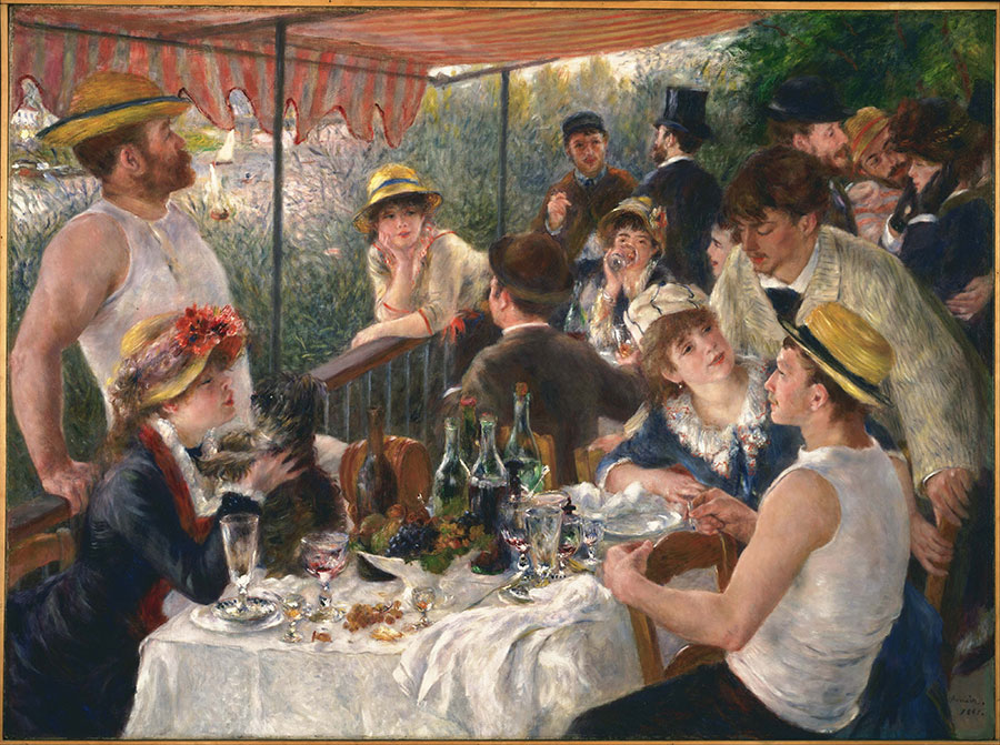 雷诺阿高清油画: Luncheon of the Boating Party