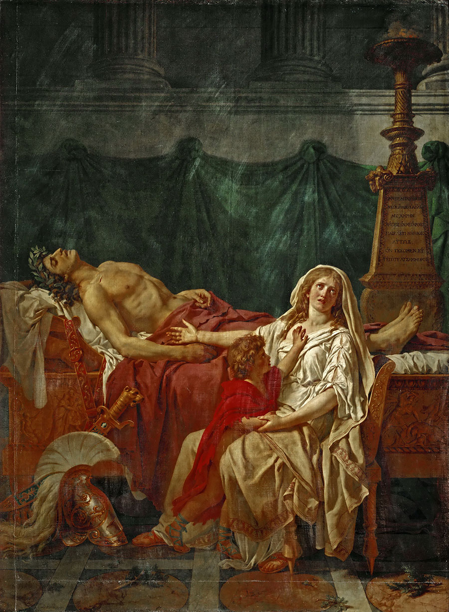 雅克路易大卫作品: 安托马克的痛苦油画高清大图欣赏