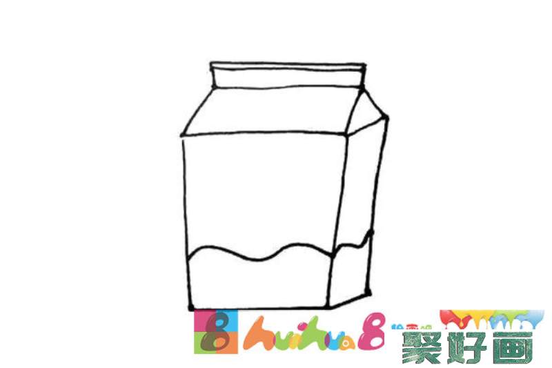 盒装牛奶简笔画