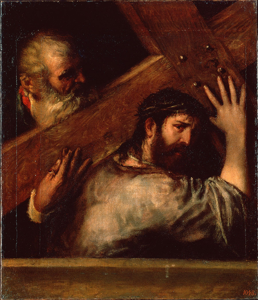 提香作品:耶稣背十字架 Christ Carrying the Cross