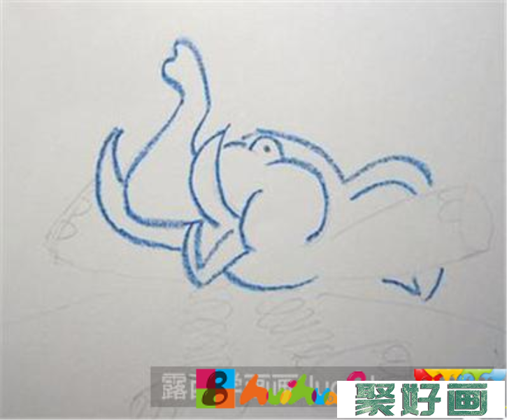 如何画跳舞的小象