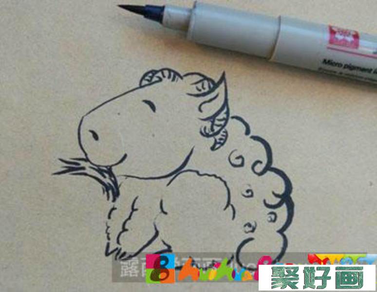 儿童画教程：教大家画小羊
