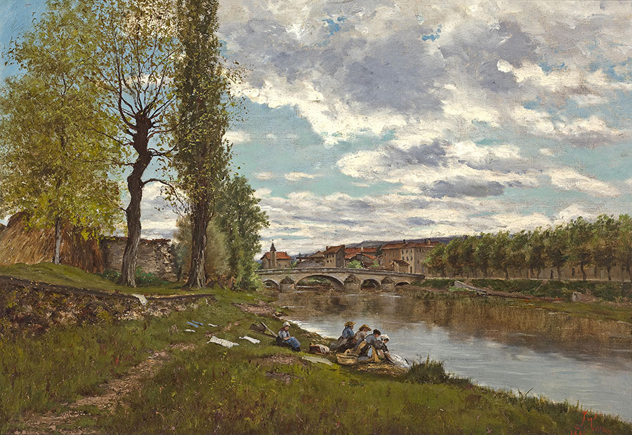 尤金加林拉洛作品: 乡村边的河流