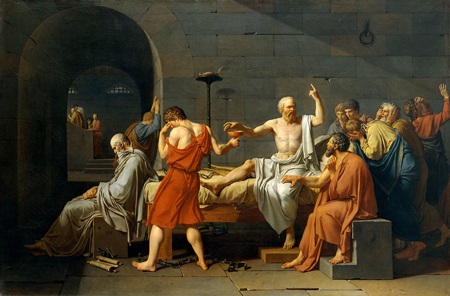 雅克路易大卫作品: 苏格拉底之死油画高清大图下载