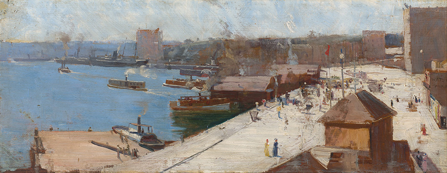 阿瑟·斯切特 (Arthur Streeton) Circular Quay 环形码头