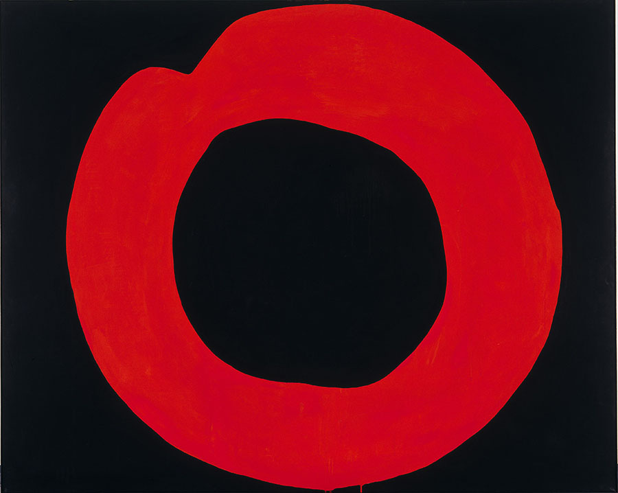 吉原治良 Jiro Yoshihara ​Full circle 'Red Circle on Black'