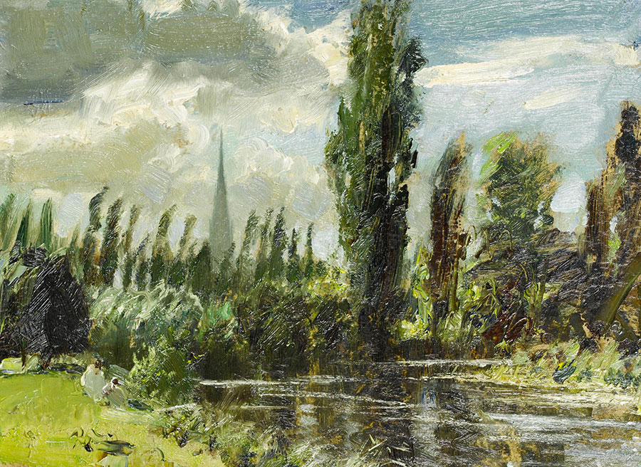 爱德华西戈作品欣赏: 河边绿景