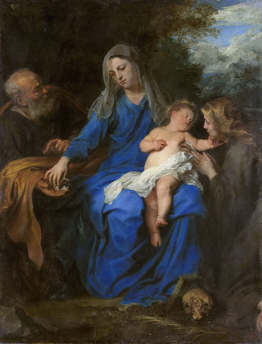 凡·戴克作品: 穿蓝色衣服的圣母