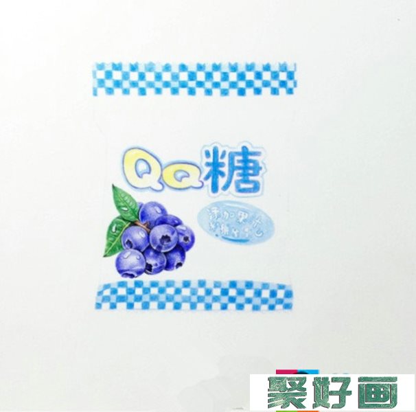 超写实彩铅画入门教程：彩铅手绘旺仔qq糖