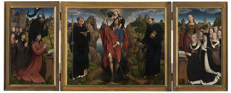 汉斯·梅姆林作品: 威廉．莫拉莱斯三联画 Triptych of Willem Moreel